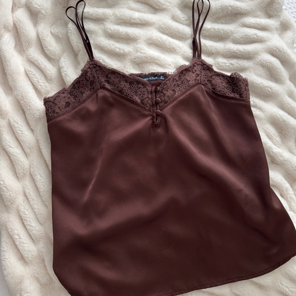 Abercrombie & Fitch Chocolate Lace Cami Top